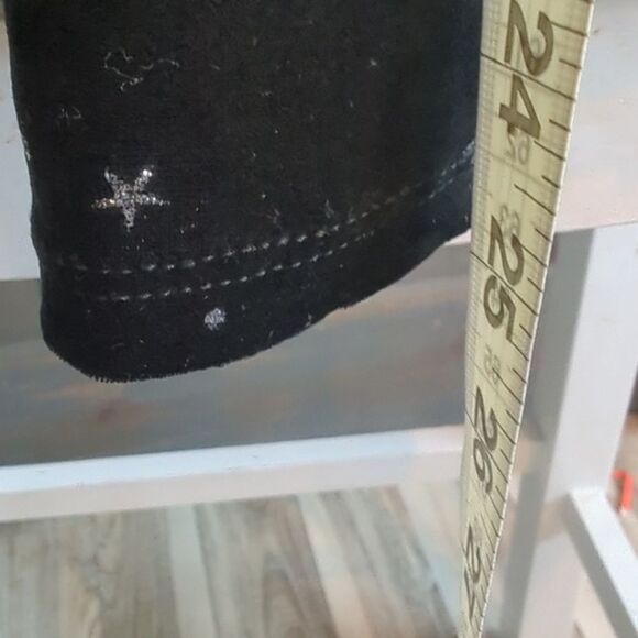 Wild Fable body top extra small women's long sleeve black with moon and‎ stars - Picture 3 of 8